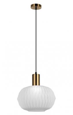 PAPEL Pleated Translucent Dome Glass Pendant